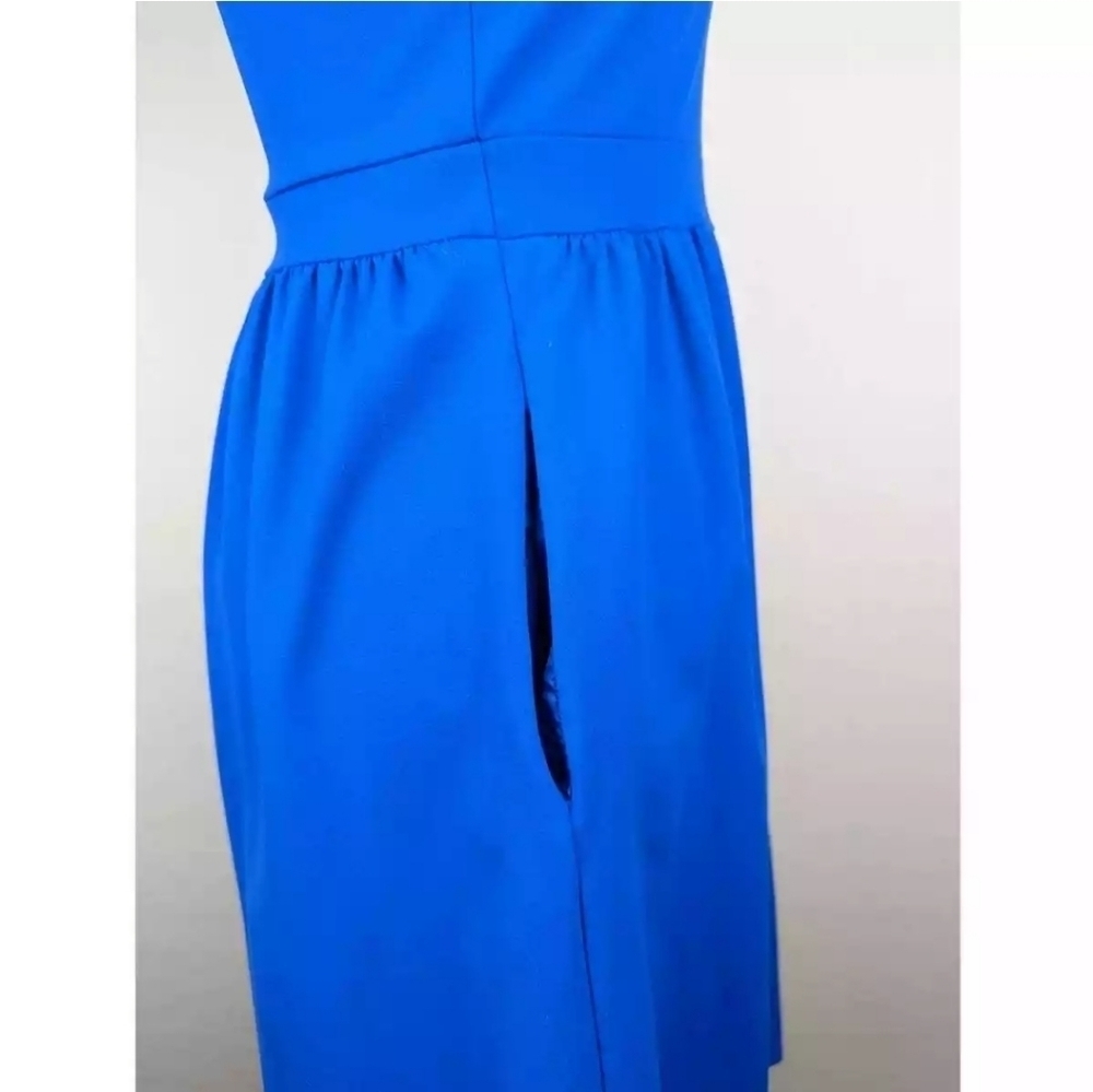 Royal Blue Sleeveless Dress - Picture 4 of 10